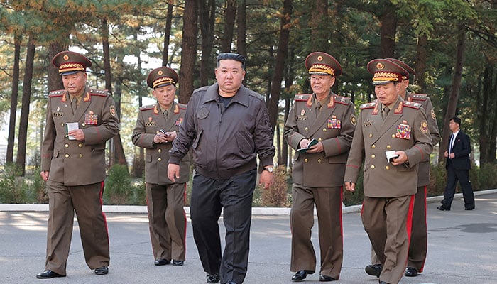 North Korean leader Kim Jong Un inspects the headquarters of the 2nd Corps of North Korean army, October 17, 2024, in this photo released by North Koreas official Korean Central News Agency. — Reuters