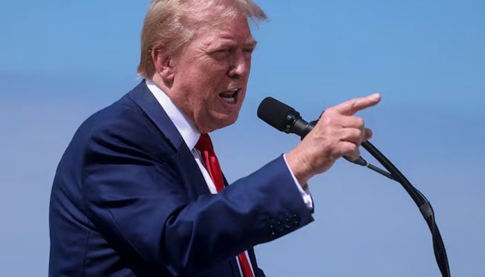 US President-elect Donald Trump attends a press conference at Trump National Golf Club, in Rancho Palos Verdes, US, September 13, 2024. — Reuters