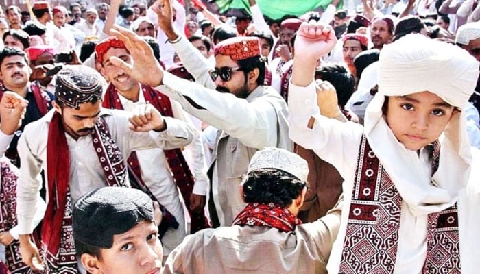 People celebrating Sindh Culture Day. — Radio Pakistan/File