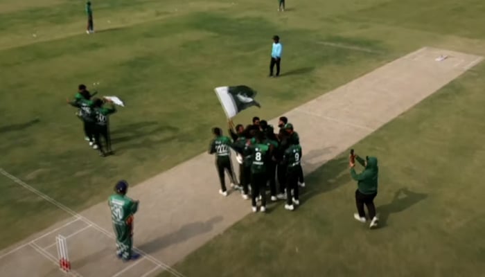 Pakistan blind team celebrates after winning the Blind T20 Cricket World Cup on December 3, 2024. —Screengrab/ PBCC/ YouTube