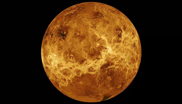 This undated composite image of the planet Venus shows data from Nasas Magellan spacecraft and Pioneer Venus Orbiter. — Reuters/File.