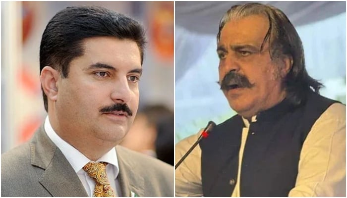 Khyber Pakhtunkhwa Governor Faisal Karim Kundi (Left) and Chief Minister Ali Amin Gandapur. — Facebook/Faisal Karim Kundi/Ali Amin Khan Gandapur/File