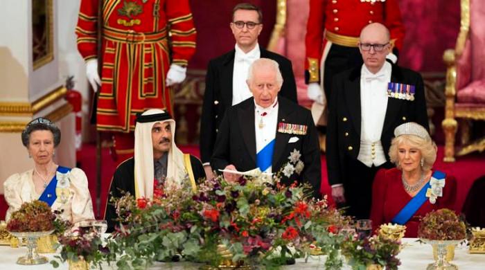 King Charles astonishes Emir of Qatar at Buckinghams Palace event