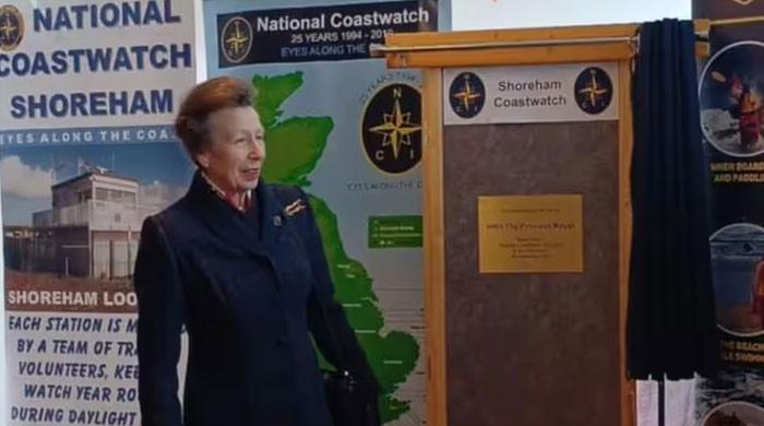 Princess Anne brings sunshine to Shoreham – Despite the rain