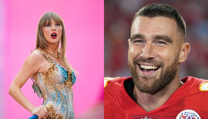 Taylor Swift reacts to Kansas City Chiefs announcing Travis Kelce as “Man of the Year” nominee