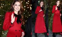 Kate Middleton Finally Breaks Cover In Red Coat To Host Christmas Carol Service