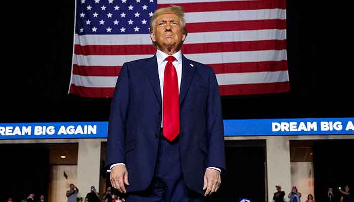 US President-elect Donald Trump attends a campaign event, in Allentown, Pennsylvania, US on October 29, 2024. — Reuters