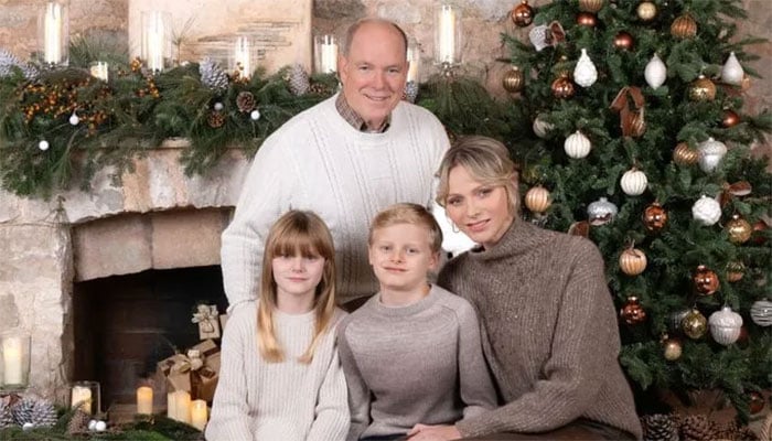 Princess Charlene’s gingerbread-inspired look.