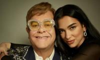 Elton John Guides Off Stage During 'Cold Heart' Performance With Dua Lipa 