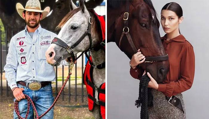 Hadid took a break from modeling and has been living out her equestrian dreams with Banuelos in Texas