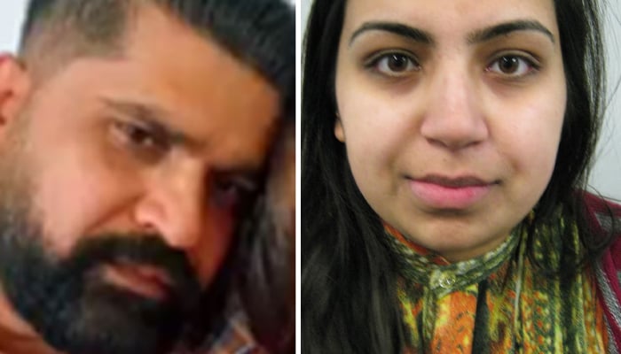 Urfan Sharif (L) father of Sara Batool and her stepmother Beinash Batool. — Surrey police/file