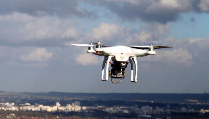 A representational image showing a small unmanned aerial vehicle (UAV) during a flight. — AFP/File