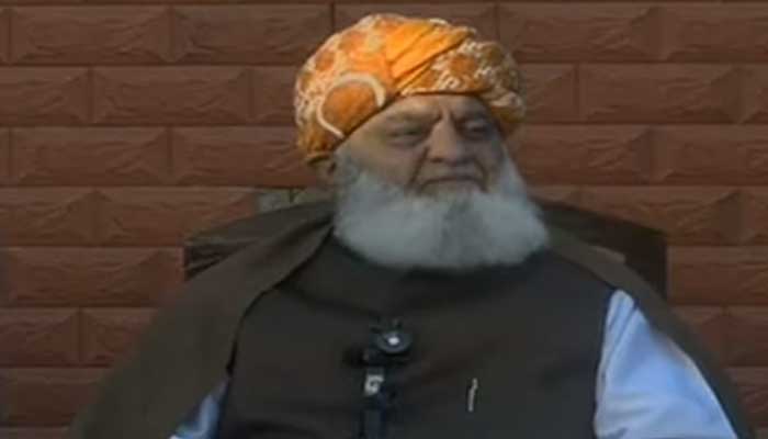 JUI-F chief Maulana Fazlur Rehman addressing press conference in Dera Ismail Khan, Khyber Pakhtunwa on December 12, 2024. — Screengrab via YouTube/Geo News