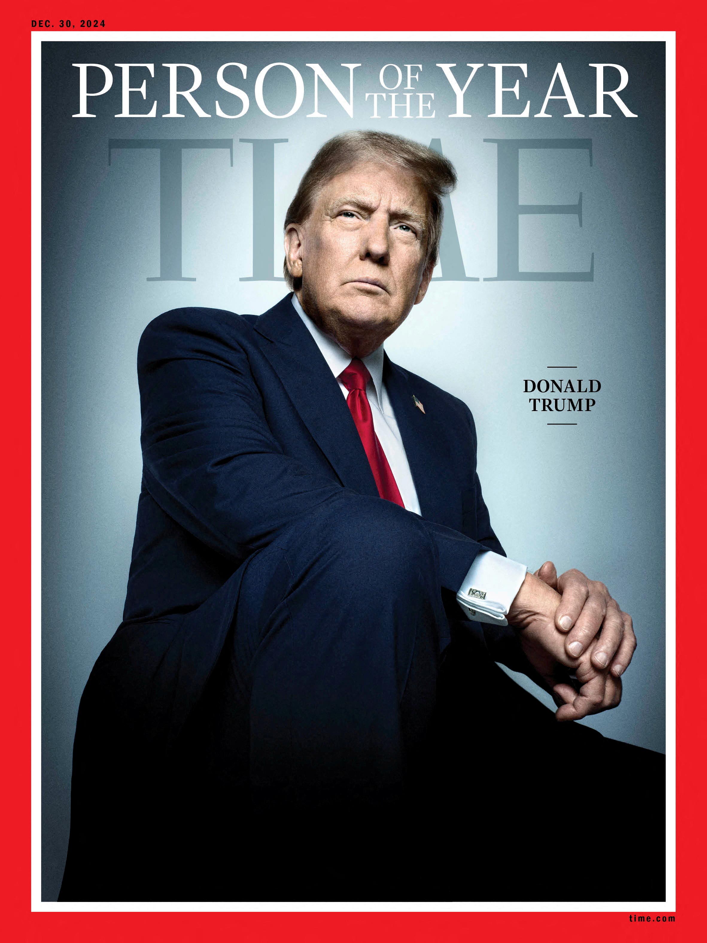 US President-elect Donald Trump appears on the 2024 Person of the Year cover of TIME, in this handout image. — Reuters