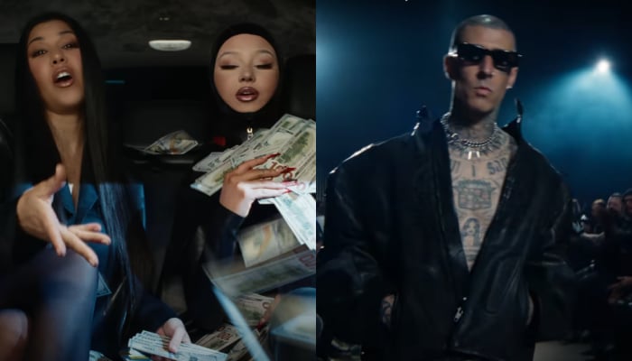 Kourtney Kardashian, Travis Barker cameo in daughter Alabama Barker's Vogue music video