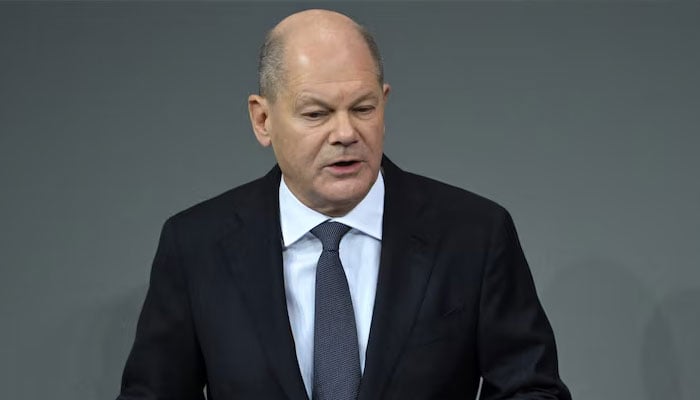 German Chancellor Olaf Scholz delivers remarks on the day of a confidence vote called to pave the way for a snap election, at the German lower house of Parliament Bundestag in Berlin, Germany, December 16, 2024. — Reuters