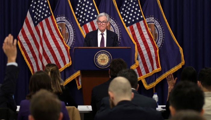 Federal Reserve Board Chairman Jerome Powell speaks during a press conference following a meeting of the Federal Open Market Committee at the Federal Reserve on December 18, 2024 in Washington, DC. — Reuters