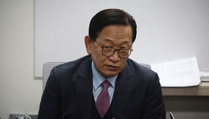 Seok Dong-hyeon, a lawyer for South Koreas impeached President Yoon Suk Yeol, looks on during a press conference in Seoul, South Korea, December 19, 2024. — Reuters