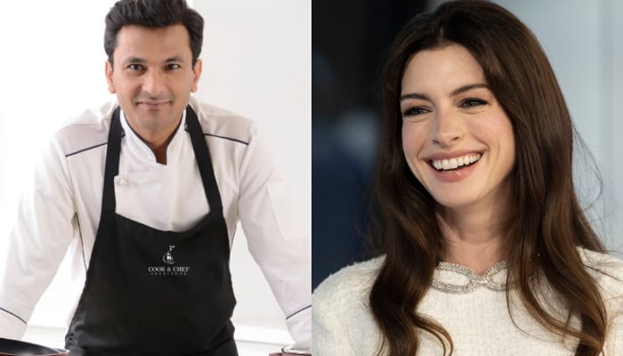 Anne Hathaway goes for scrumptious bite at Chef Vikas Khanna's Restaurant