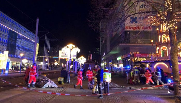 Car crashes into crowd at Christmas market in Germany, 11 dead