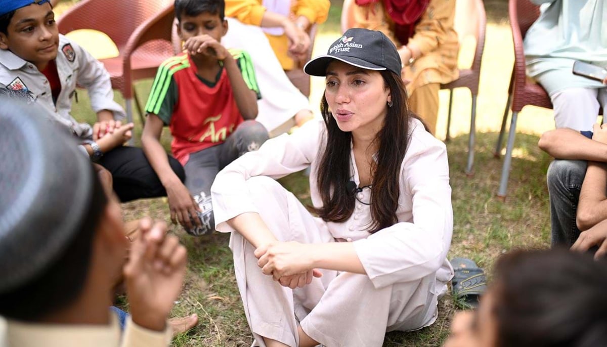 Mahira Khan visiting one of British Asian Trusts mental health projects in Karachi, Pakistan. — British Asian Trust/file