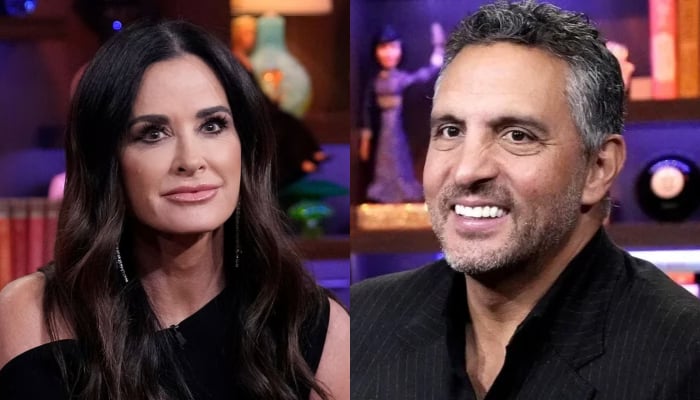 Kyle Richards and Mauricio Umansky in Aspen together