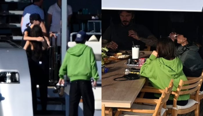 Victoria Beckham bonds with son Cruzs older girlfriend during cruise day