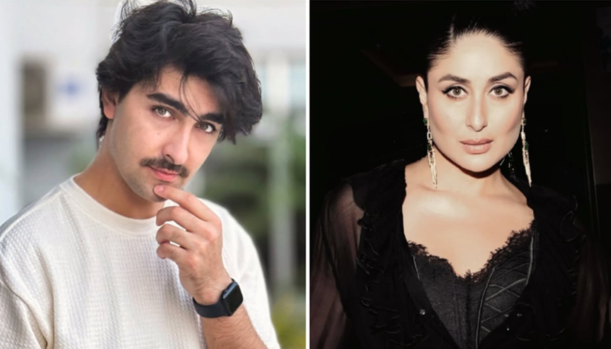 Pakistani actor Khaqan Shahnawaz (L) and Bollywoods superstar Kareena Kapoor. — Instagram/@khaqanshahnawaz@kareenakapoorkhan