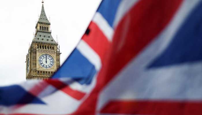 The Union Jack flag is flown outside the Houses of Parliament, in London, Britain February 9, 2022. — Reuters