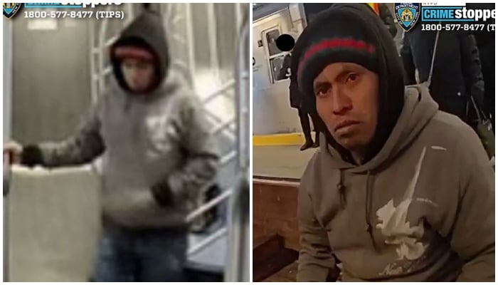 A combination of images shows a man wanted by the New York Police Department (NYPD), in connection with the death of a woman who was set on fire on a stationary subway train, in New York City, US December 22, 2024. — Reuters