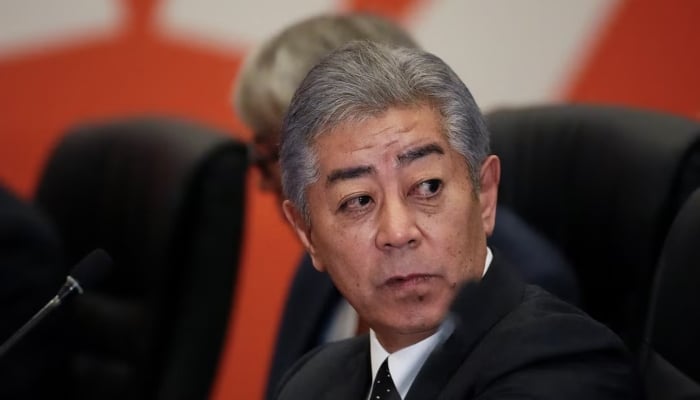 Japanese Foreign Minister Takeshi Iwaya during a meeting with US Secretary of State Antony Blinken during the Asia-Pacific Economic Cooperation (APEC) summit, in Lima, Peru November 14, 2024. — Reuters