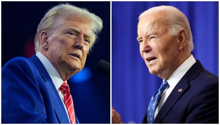 A combination of images shows US President-elect Donald Trump (left) and US President Joe Biden. — Reuters/File