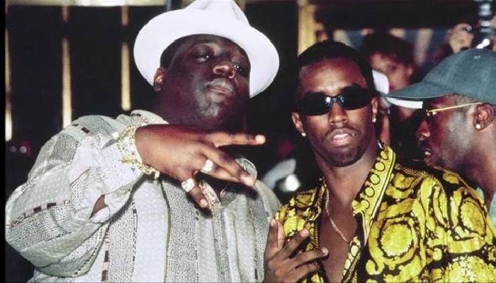 Diddy and Notorious B.I.G AKA Biggie Smalls