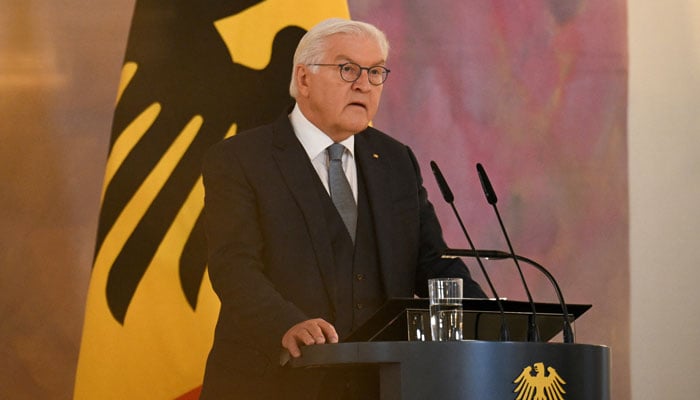 German President Frank-Walter Steinmeier dissolves the German parliament, the Bundestag, during a statement to the media, after Chancellor Olaf Scholz lost a confidence vote, at Bellevue palace in Berlin, Germany December 27, 2024. — Reuters