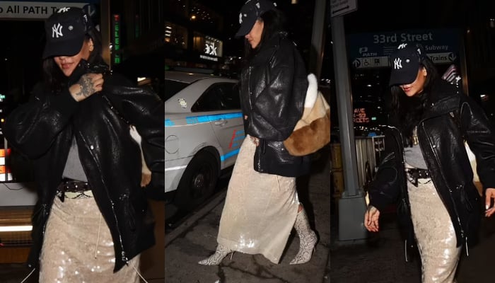 Rihanna lights up NYC streets with sparkling glam