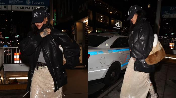 Rihanna lights up NYC streets with glowing glam