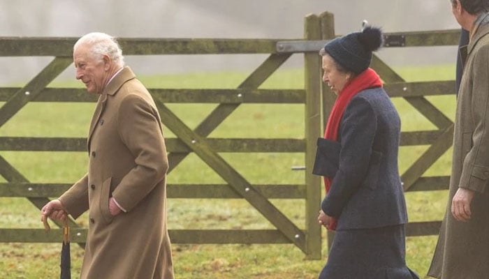 King Charles and Princess Anne reunite for Church outing.