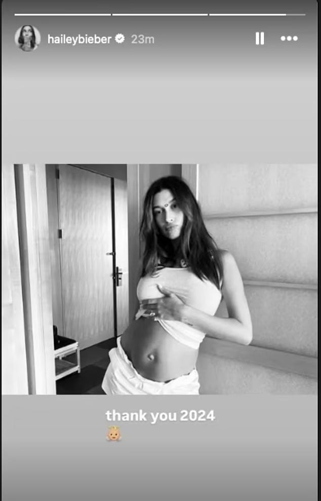 Hailey Bieber fuels second baby speculation with pregnancy photo