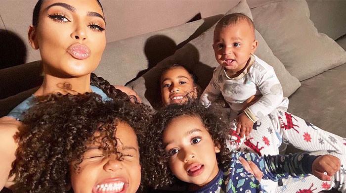 Kim Kardashian, Kanye West’s children blow away followers with hanging element