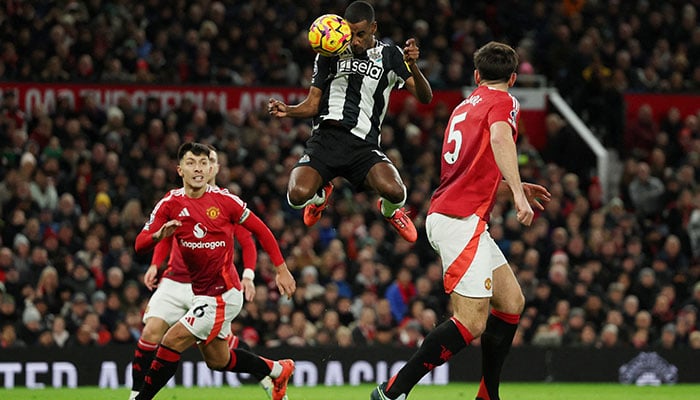 Newcastle Uniteds Alexander Isak scores their first goal in Premier League match against Manchester United on December 30, 2024. — Reuters