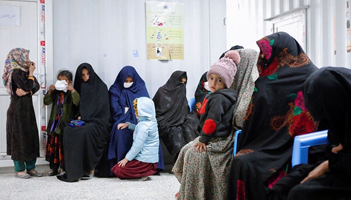 Afghan women and children wait for their turn to see a doctor at Yaka Dokan health clinic run by nonprofit organization World Vision, in Yaka Dokan village, Herat, Afghanistan, October 23, 2024. — Reuters