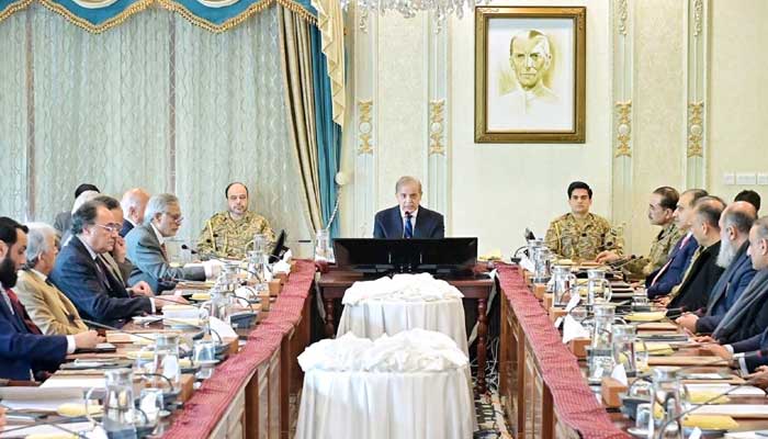 Prime Minister Shehbaz Sharif chairing 11th Apex Committee meeting of Special Investment Facilitation Council (SIFC) in Islamabad, January 2, 2025. — PID