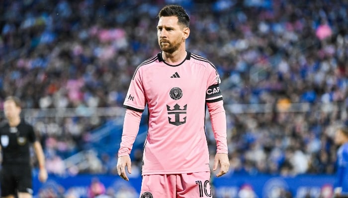 Inter Miami CF forward Lionel Messi at Stade Saputo, in Montreal, Quebec, Canada, on May 11, 2024. — Reuters