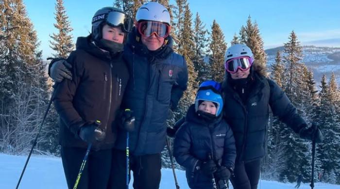 Crown Princess Victoria hits slopes with household in image excellent ski journey