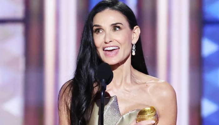 Demi Moore expresses shock after 2025 Golden Globes win