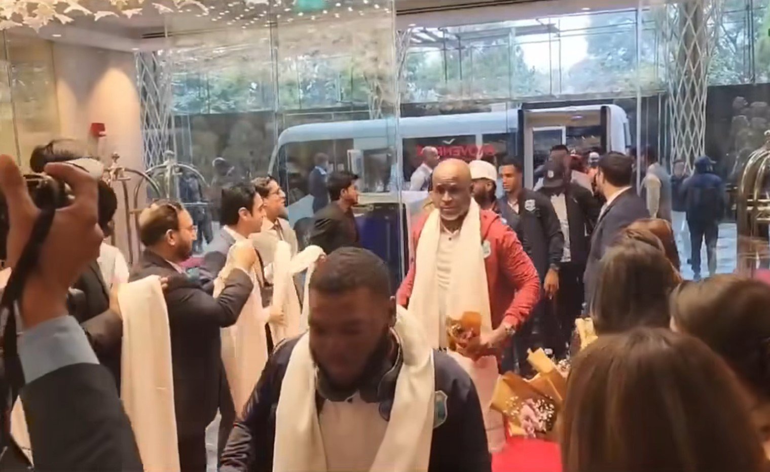 West Indies cricket players arrive in Pakistan for two match Test series on January 6, 2025. — Screengrab/ PCB