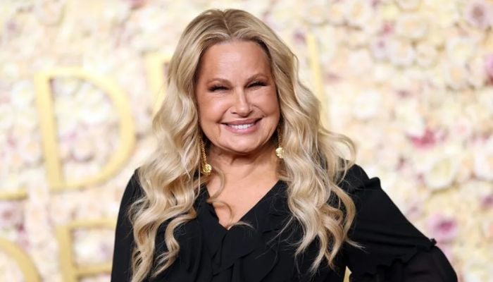 Jennifer Coolidge dazzled in an all black outfit at the Golden Globes 2025.