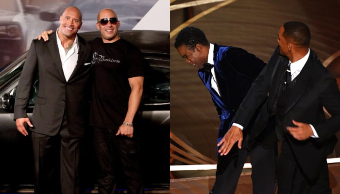 The Rock, Vin Diesels drama to top Will Smith’s Oscars slap?