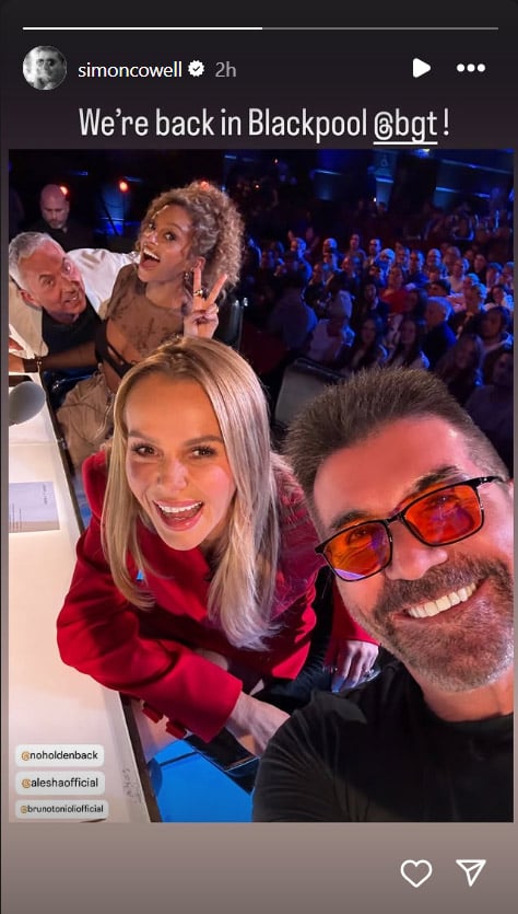 Simon Cowell took to Instagram stories as he returns for BGT auditions