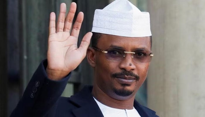 President of Chad Mahamat Idriss Deby gestures as he arrives for a meeting over security in the Sahel region at the Elysee Palace in Paris, France, November 12, 2021. — Reuters